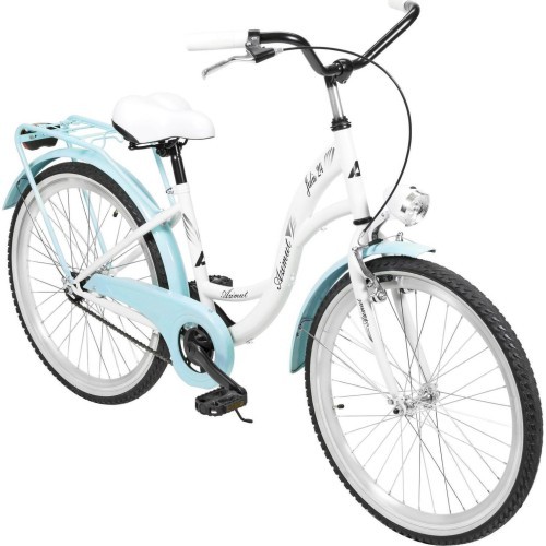Dviratis AZIMUT Julie 24" 2025 white-turquoise