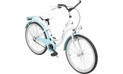 Dviratis AZIMUT Julie 24" 2025 white-turquoise