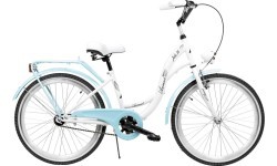 Dviratis AZIMUT Julie 24" 2025 white-turquoise