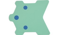 Доска для плавания Yate Tech2 36x31x3,5 см