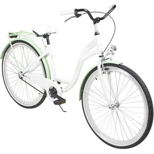AZIMUT City Lux 28" 2025 bicycle, white-mint