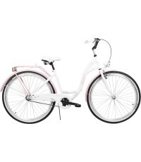 Dviratis AZIMUT City Lux 28" 2025 white-pink