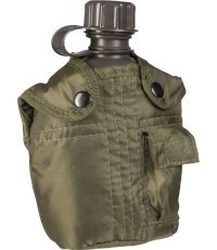 Пластиковая фляга с чехлом Mil-Tec, 1 л, оливковая