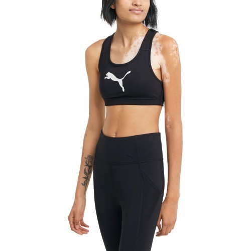 Спортивный бюстгальтер женский Puma Mid Impact 4Keeps чёрный 520304 51