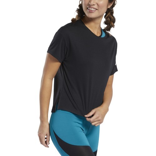 Reebok Palaidinė Moterims Wor Comm Poly Tee Black FQ0401