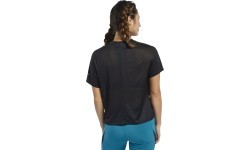 Женская футболка Reebok Wor Comm Poly Tee чёрная FQ0401