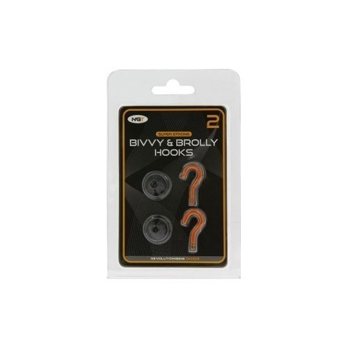 Magnetic Bivvy and Brolly Hooks NGT 2pcs