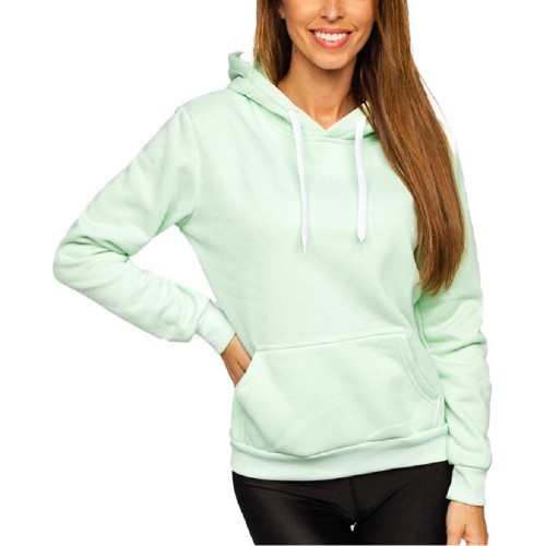 J.Style Women's Fleece Sweatshirt Mint 68W02-61