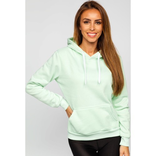 J.Style Women's Fleece Sweatshirt Mint 68W02-61