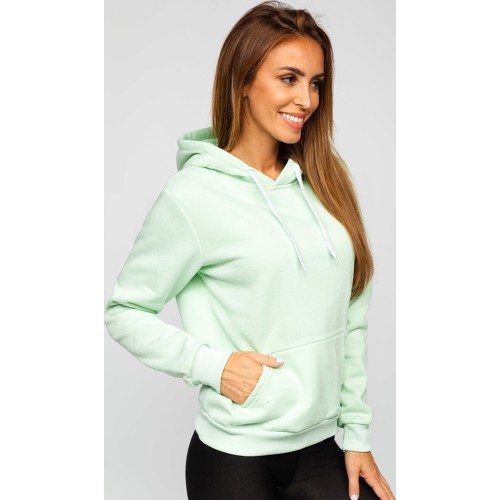 J.Style Women's Fleece Sweatshirt Mint 68W02-61