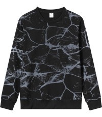 Glo Story men's sweatshirt Black Grey MPU 4143