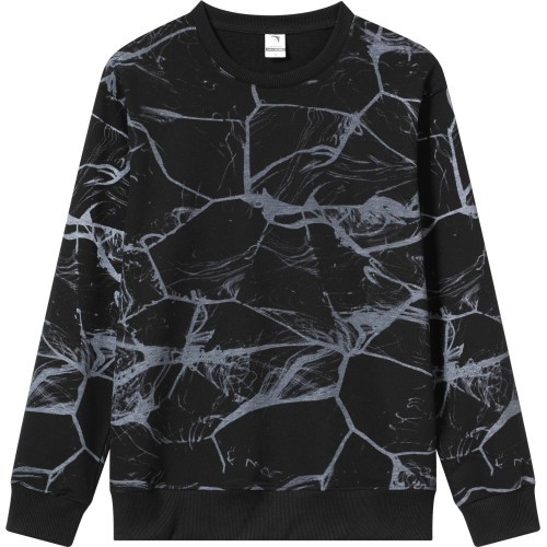 Glo Story men's sweatshirt Black Grey MPU 4143