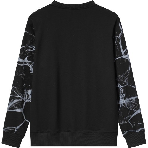 Glo Story men's sweatshirt Black Grey MPU 4143