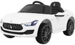 Maserati Ghibli elektromobilis, baltas