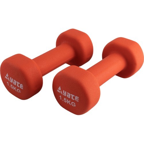 Гантели неопреновые Yate - 2x1,5 кг