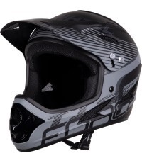Helmet FORCE TIGER , L-XL, 59-61cm (black/grey)