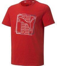Футболка подростковая Puma Alpha Graphic Tee Red 847281 11