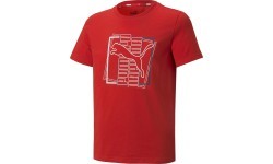 Puma Alpha Graphic Tee Junior T-Shirt Red 847281 11