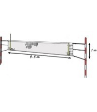 Volleyball Net Pokorny Site League Sport, 9.5 x 1.0m