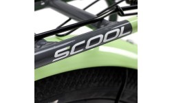Dviratis S'COOL niXe 18" 1-speed coaster-brake Aluminium dark grey-pastel green