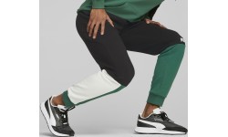 Puma Men's Sweatpants Ess+ Block Black White Green 848007 37