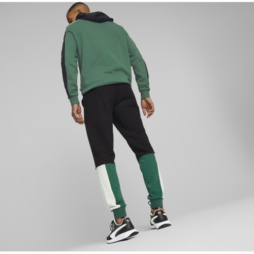 Puma Men's Sweatpants Ess+ Block Black White Green 848007 37