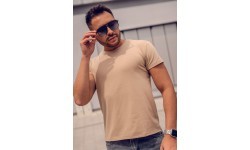 J.Style Men's T-Shirt Beige 8S2005-91