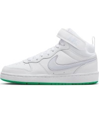Nike Avalynė Paaugliams Court Borough Mid 2 White Grey Green CD7782 115