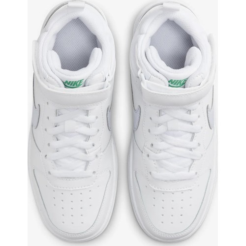 Подростковые кроссовки Nike Court Borough Mid 2 White Grey Green CD7782 115