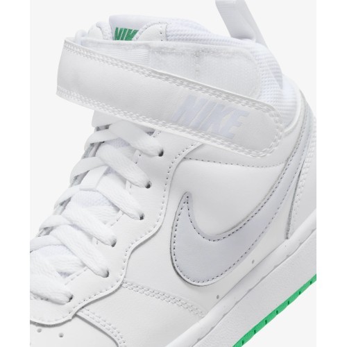 Подростковые кроссовки Nike Court Borough Mid 2 White Grey Green CD7782 115