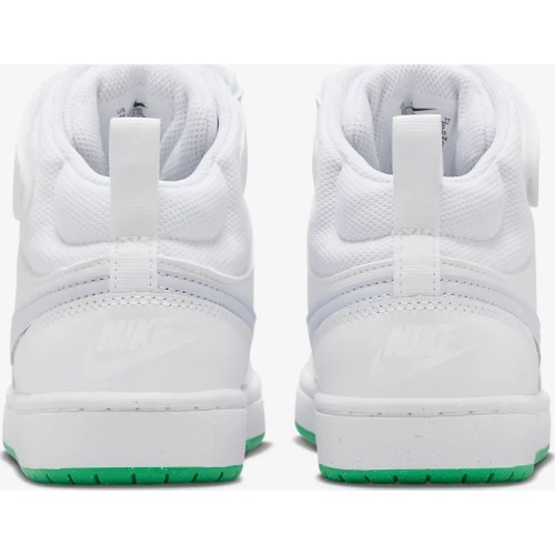 Подростковые кроссовки Nike Court Borough Mid 2 White Grey Green CD7782 115