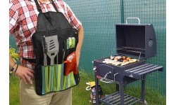 Kepsninės įrankių rinkinys Cattara, 7 vnt. + prijuostė
