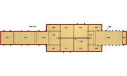 SET OF LANDING MATS FOR COMPETITION BEAM - 52 m²