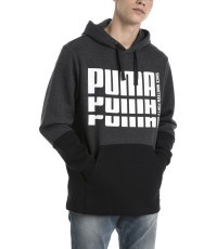 Puma Rebel Up Hoodie Grey Black