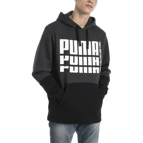 Puma Rebel Up Hoodie Grey Black