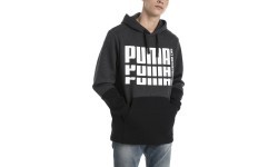 Puma Rebel Up Hoodie Grey Black