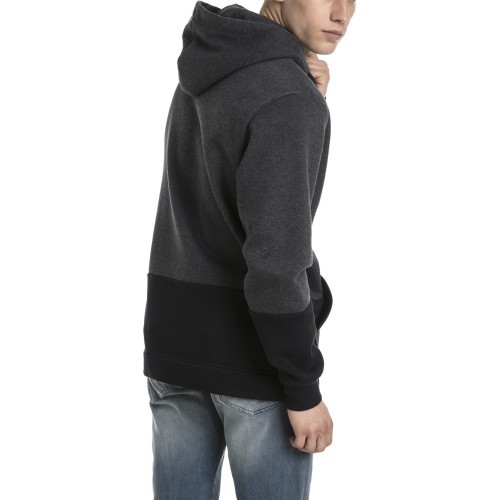 Puma Džemperis Rebel Up Hoodie Grey Black