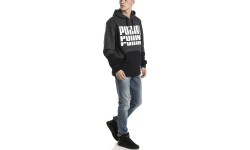 Puma Rebel Up Hoodie Grey Black