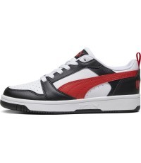 Puma Rebound V6 Lo Jr Junior Shoes Black White Red 393833 04