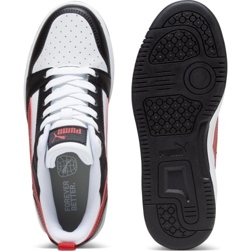 Подростковая обувь Puma Rebound V6 Lo Jr Black White Red 393833 04