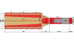 SET OF LANDING MATS FOR COMPETITION VAULTING - WITH TOP MAT - 15.60 m² - FIG Approved
