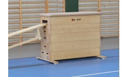 Gimnastikos atramos dėžė Coma-Sport GS-293, 6 dalių – transportavimo sistema, natūrali oda