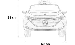 Детский электромобиль Mercedes-Benz AMG EQA, чёрный