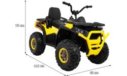 Квадроцикл ATV Desert, жёлтый