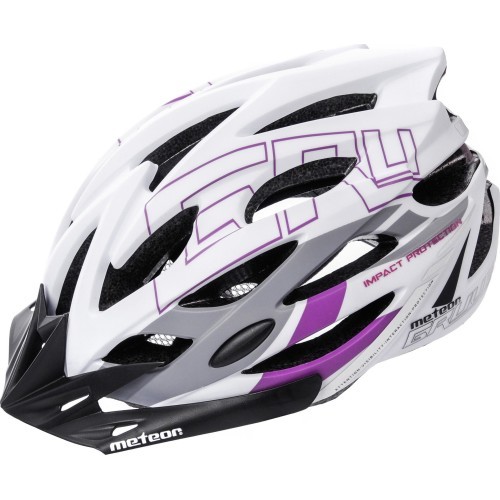 cycling helmet gruver - White/gray