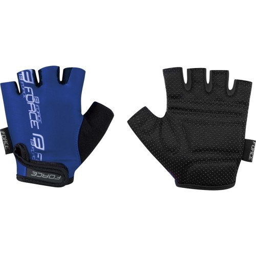 Велосипедные перчатки FORCE Kid II, черный/синий, размер S
