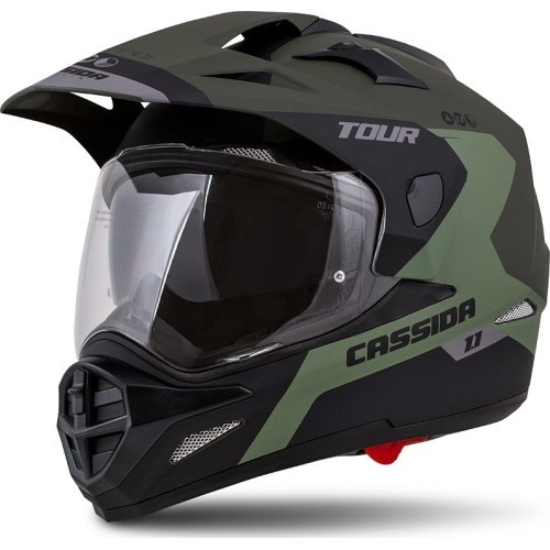 Cassida Tour 1.1 Мотоциклетный шлем Spectre - Matt Army Green/Grey/Black