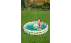 Надувной бассейн с кругом и мячами, набор 3 в 1, 122x20 см, Bestway