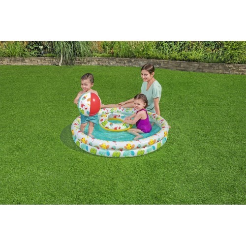 Pool Paddling Pool Wheel Ball Set 3 at 1 1 22 20cm BESTWAY