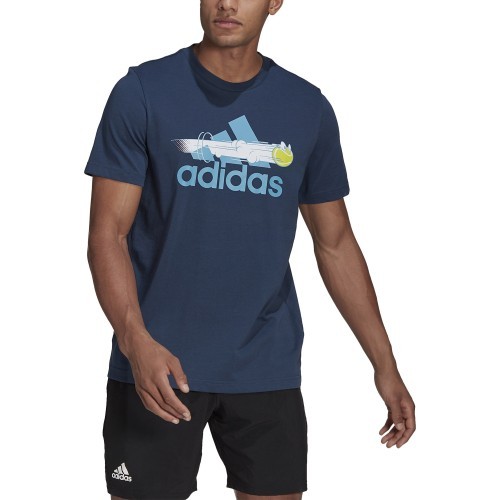 Adidas Men's T-Shirt M Ss Cat Tee Blue GN8059